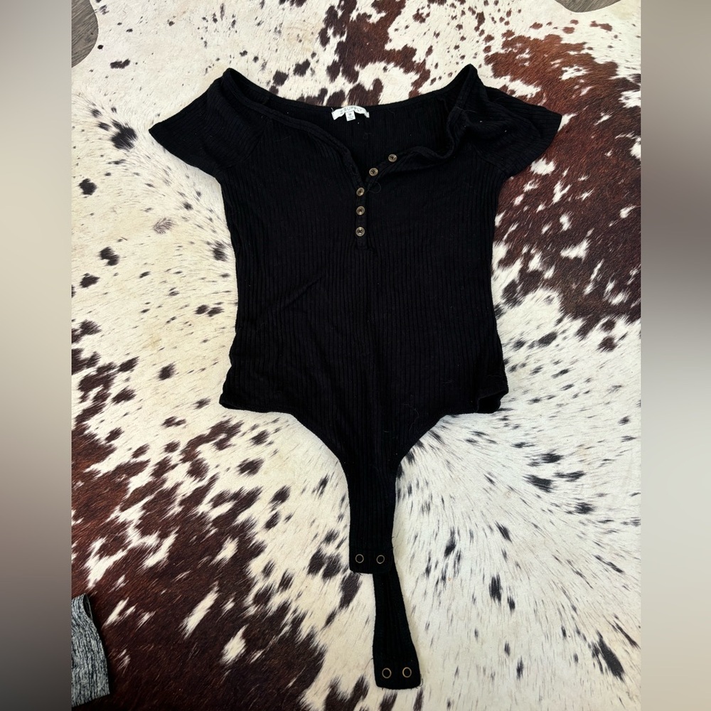 Black body suit with buttons. Medium from Z supply